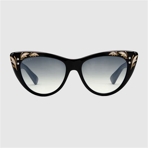 cat eye sunglasses for women gucci|gucci oversized cat eye sunglasses.